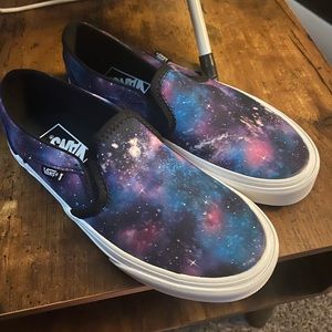 Asher Galaxy Vans Slip On’s